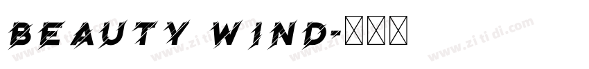 Beauty Wind字体转换